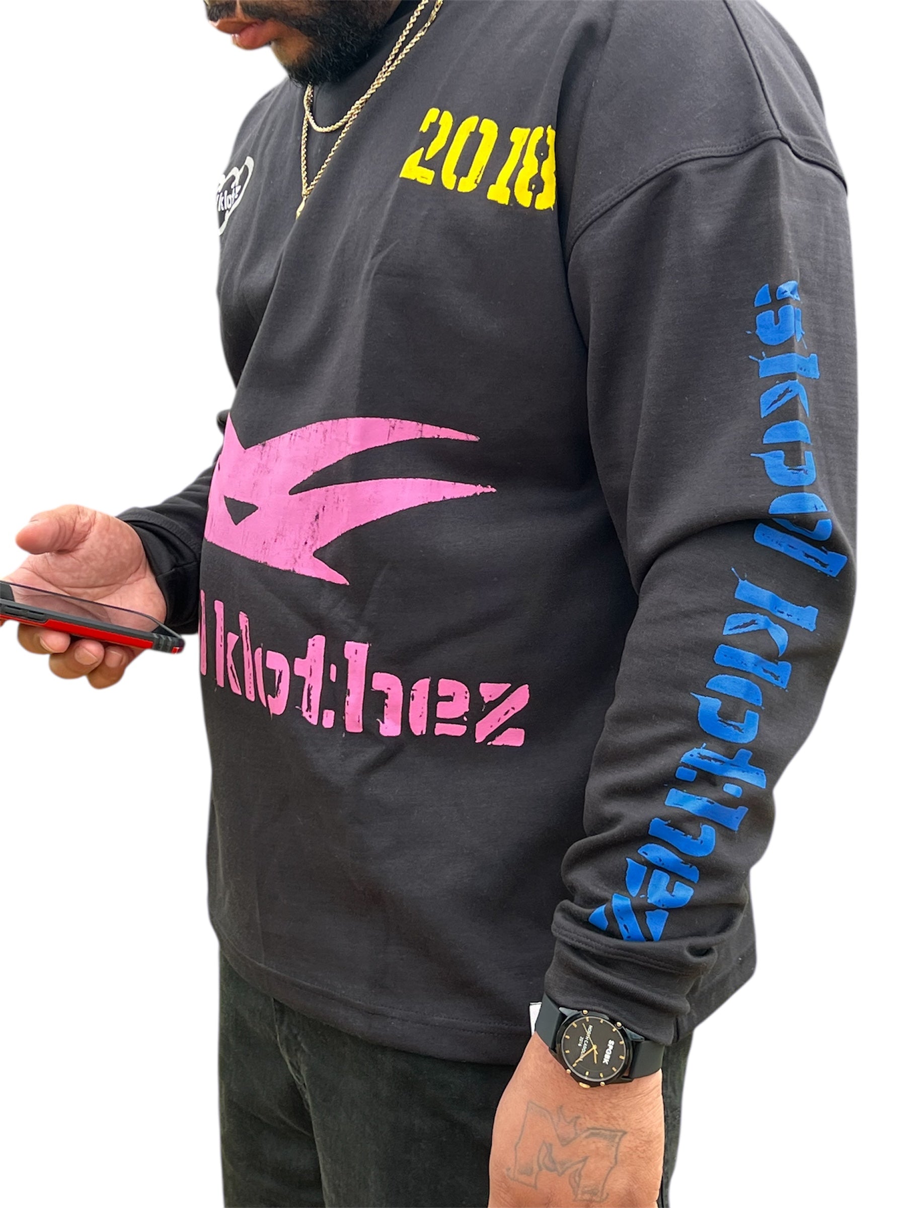 SK L/S Oversized Graphic Tee – SkoolKlothez