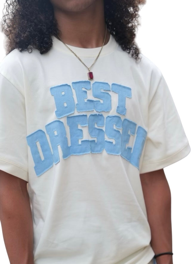 【KOOLOSET】Lettering embroidery short sleeve T-shirt Comfort Colors Color Blast Short Sleeve T Shirt with