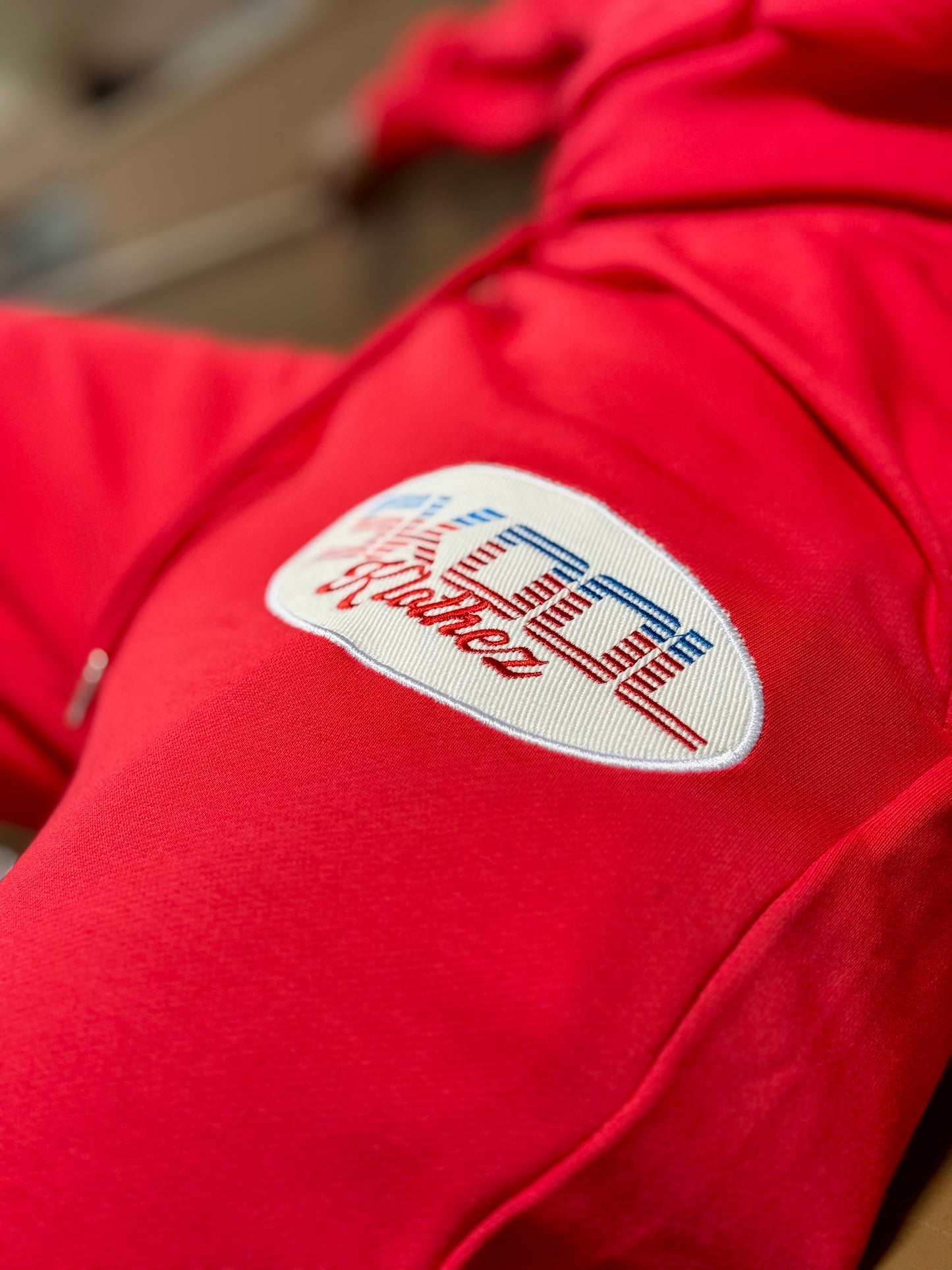 Red Skool Klothez Joggers – Streetwear Sweatpants with Logo Design