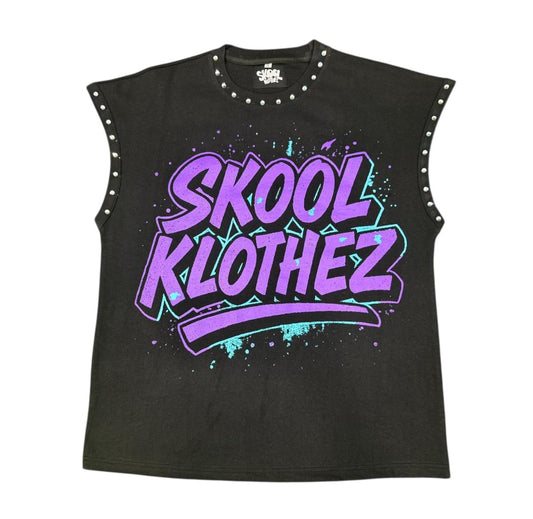 Oversized Skool Klothez Studded Street Art Tee